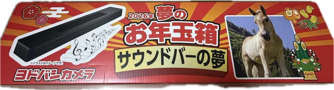 ヨドバシカメラ 夢のお年玉箱 サウンドバーの夢 ヨドバシ福袋2026はサウンドバーの夢。 Bose Smart Soundbarでした