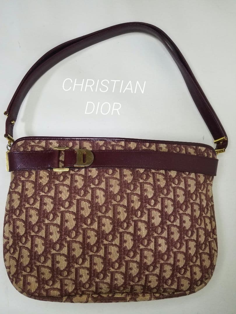 クリスチャンディオール トロッター キャンバス ショルダーバッグレッド＆ゴールド Christian Dior トロッター ショルダーバッグの買取実績 | 買取専門店