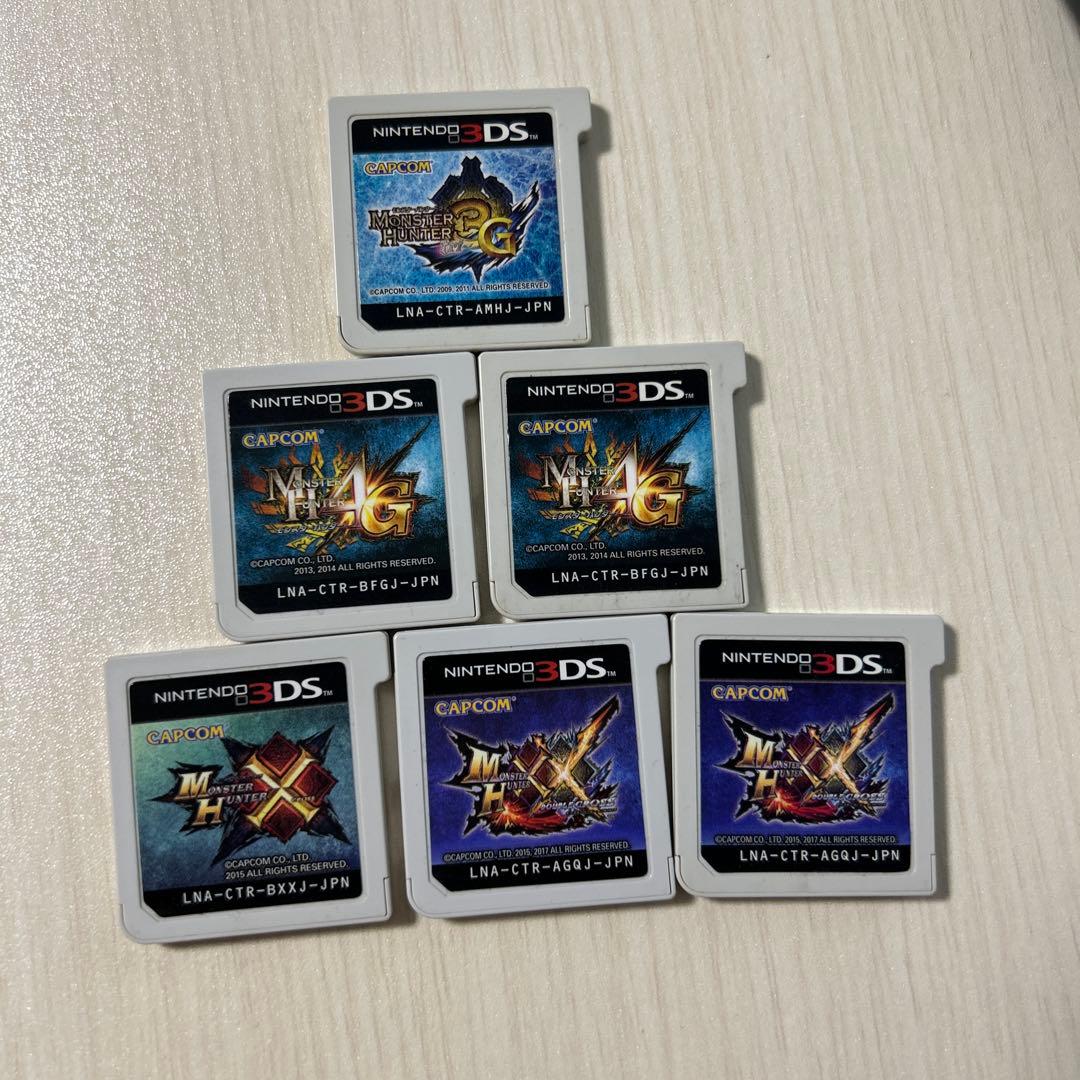 3DS モンハン6本セット 3G/4G×2/X/XX×2 ソフトのみ 即購入OK - メルカリ