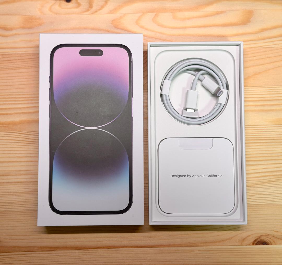 iPhone14 Pro ディープパープル 128GB 電池残量82% Amazon | 【整備済み品】 Apple iPhone 14 Pro 128GB ディープパープル