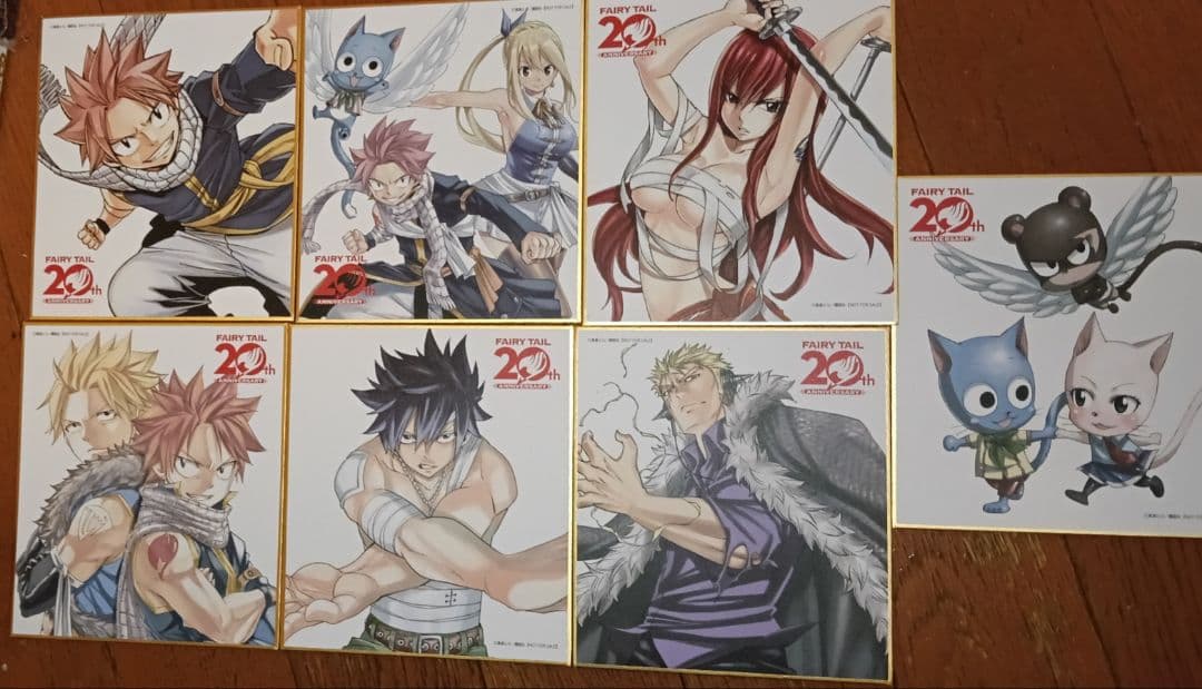 FAIRYTAIL 20周年 特典 ミニ色紙 全7種セット - その他アウトレット