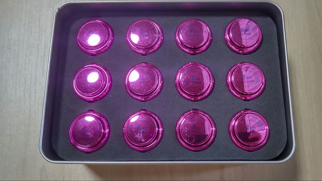 QANBA Gravity KS 24mm メタリックバイオレット 12個組 ハメ込み式 24φ メタリック 12個セット】Qanba Gravity KS クァンバ