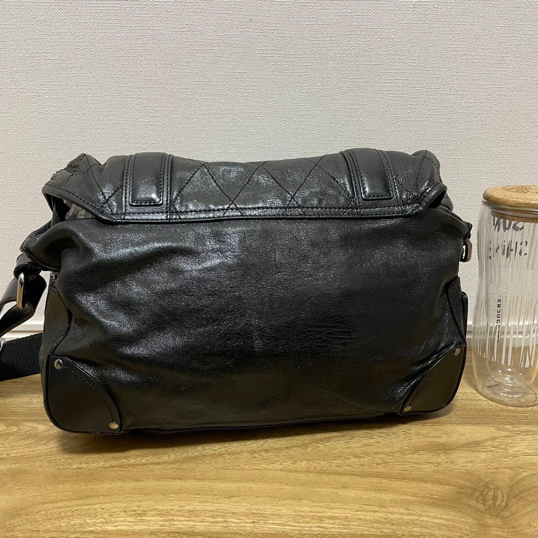 《美品》Chloe（クロエ） レザー ショルダーバッグ ブラック 黒