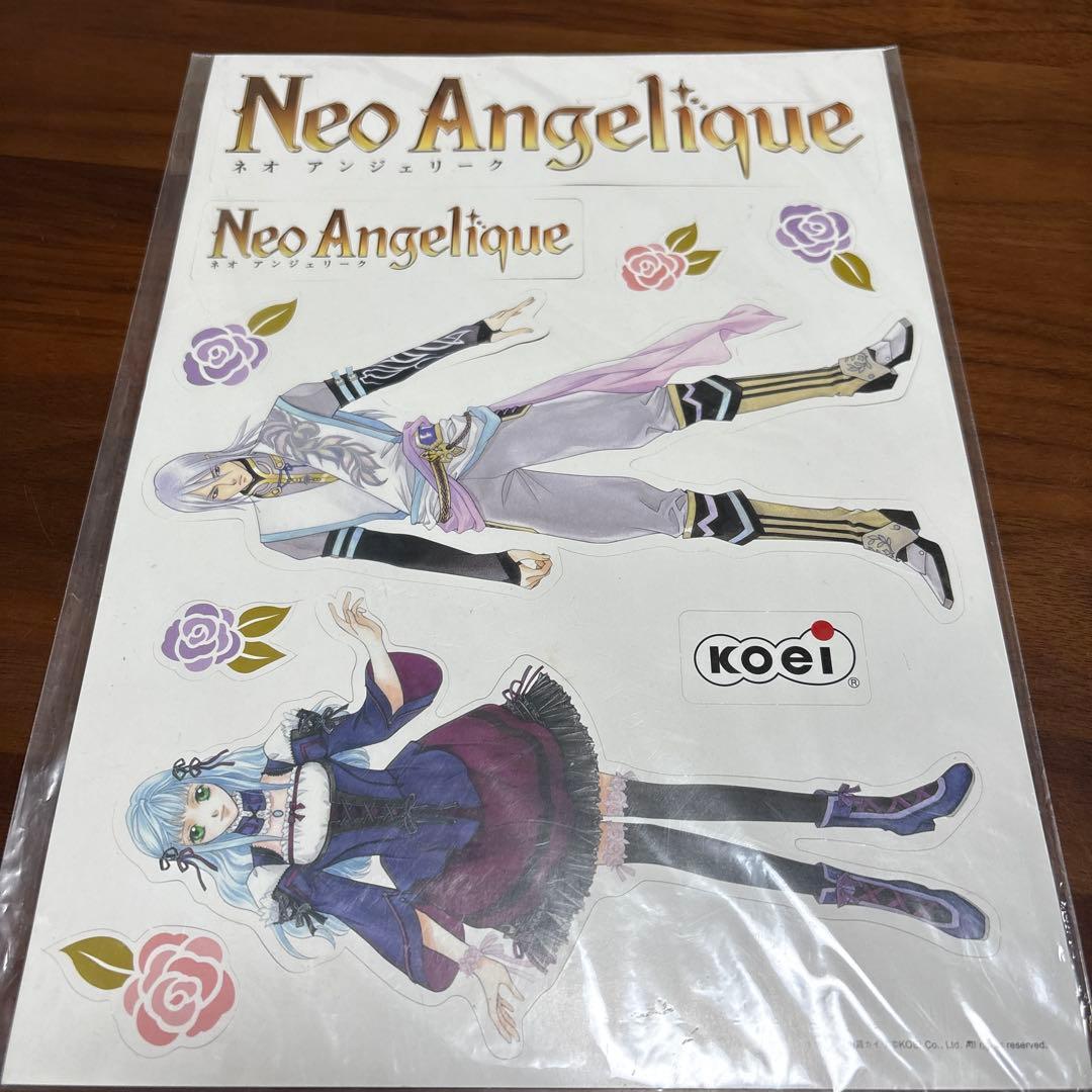 ネオ　アンジェリーク　店頭　販促　ポップ　カットアウト　非売品 オリジナルカップオンコーヒー 6個セット コーヒー 海 ドリップ