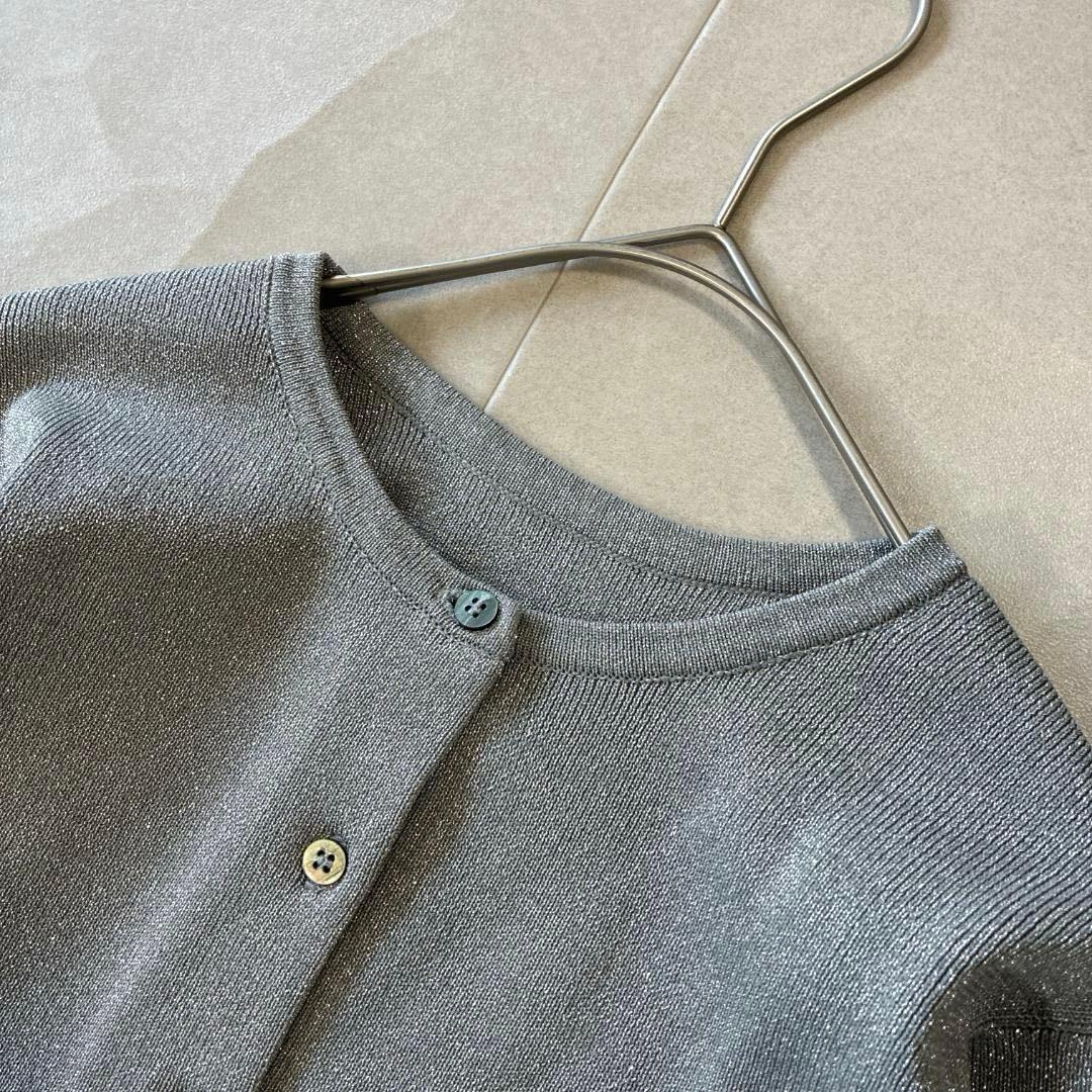 未使用級 trefle+1 トレフルプラスワン♡ラメスワンカーディガン