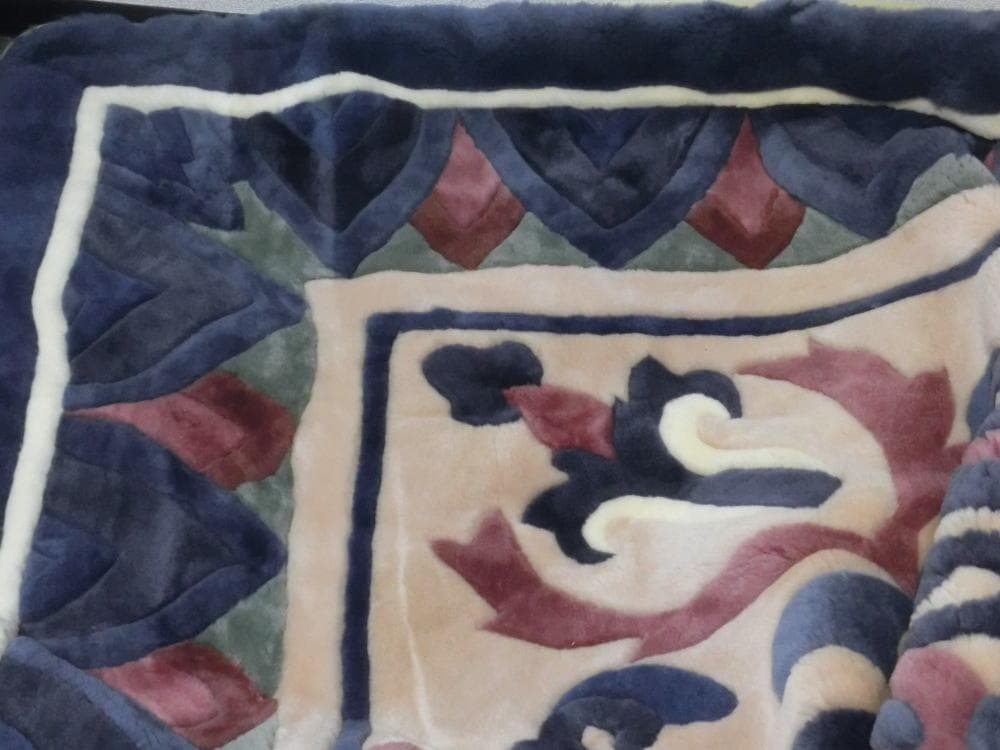 京都西川 ムートンラグ 250cm ローズファーグランドワーク ROSE FUR