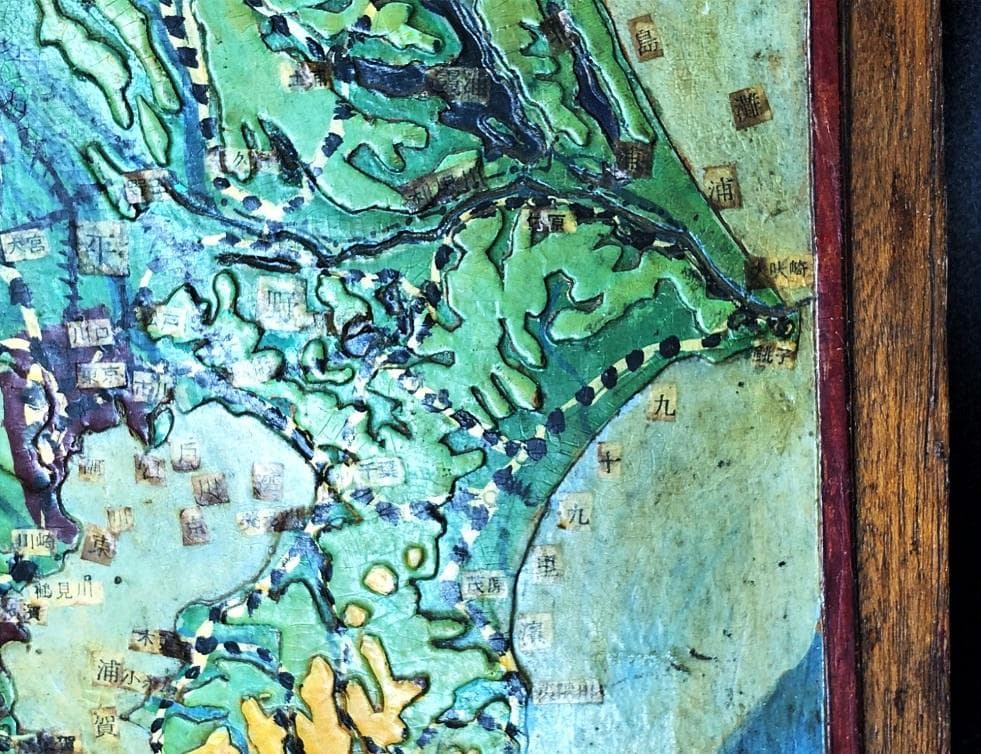 戦前立体古地図 】 関東地方 1：1000000 蔵出初品 - メルカリ