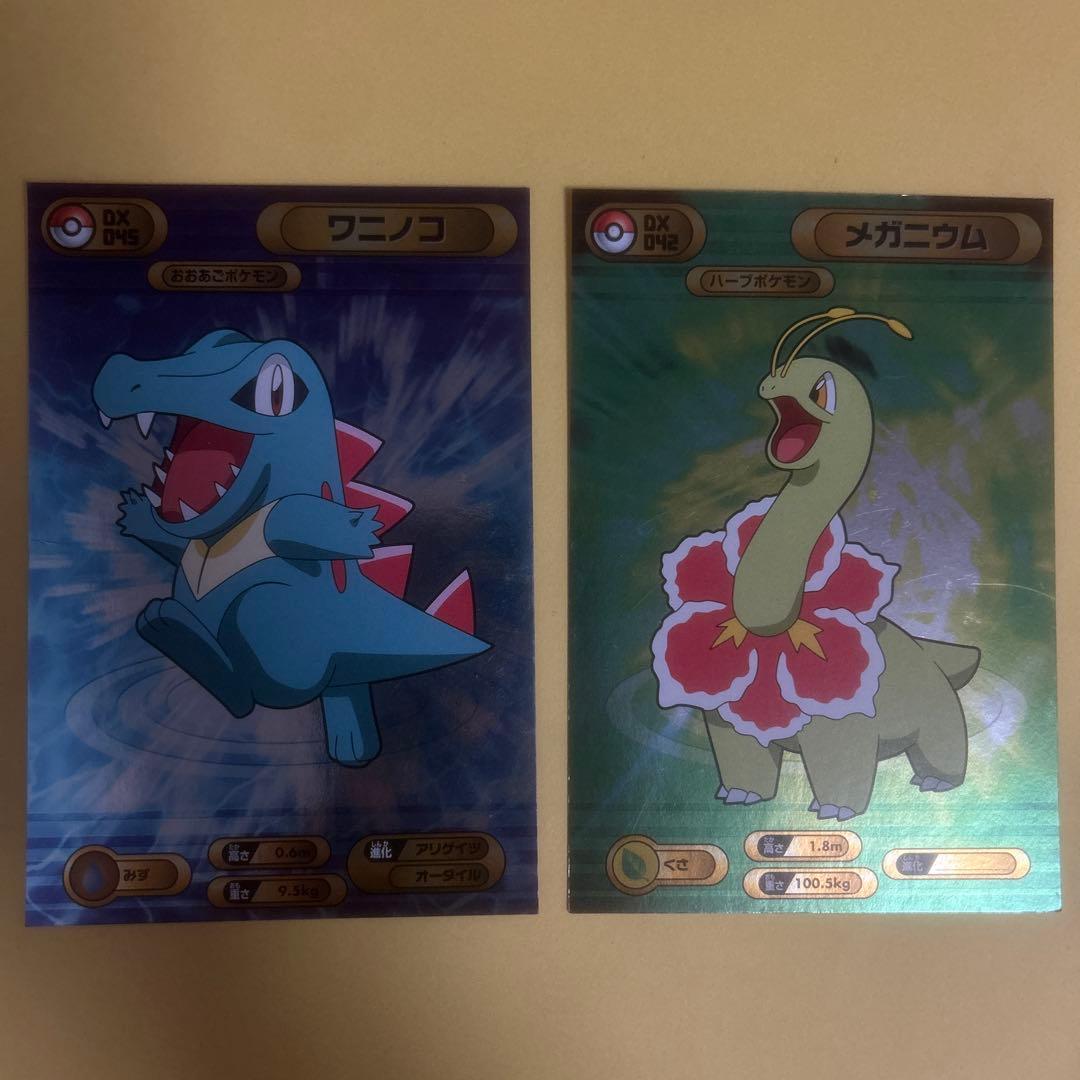 ポケモンブロマイドガム ワニノコメガニウム Pokemon BromidesDX