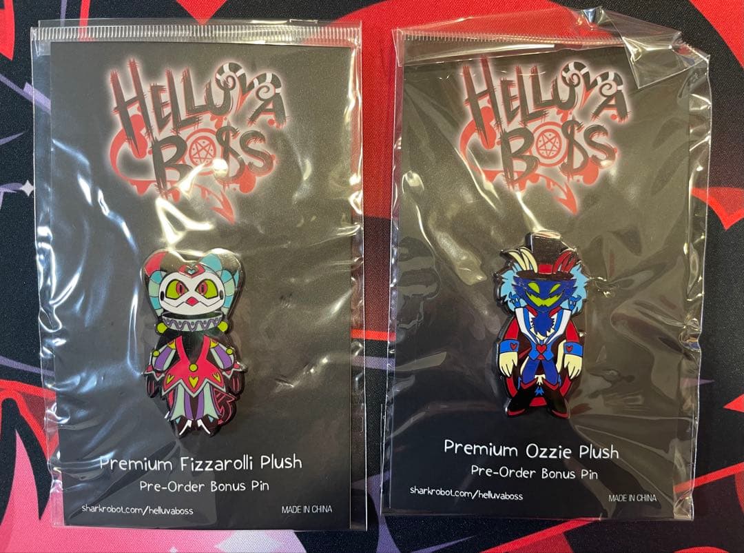 ヘルヴァボス フィッザローリィ アスモディアス ぬいぐるみ ピンズ