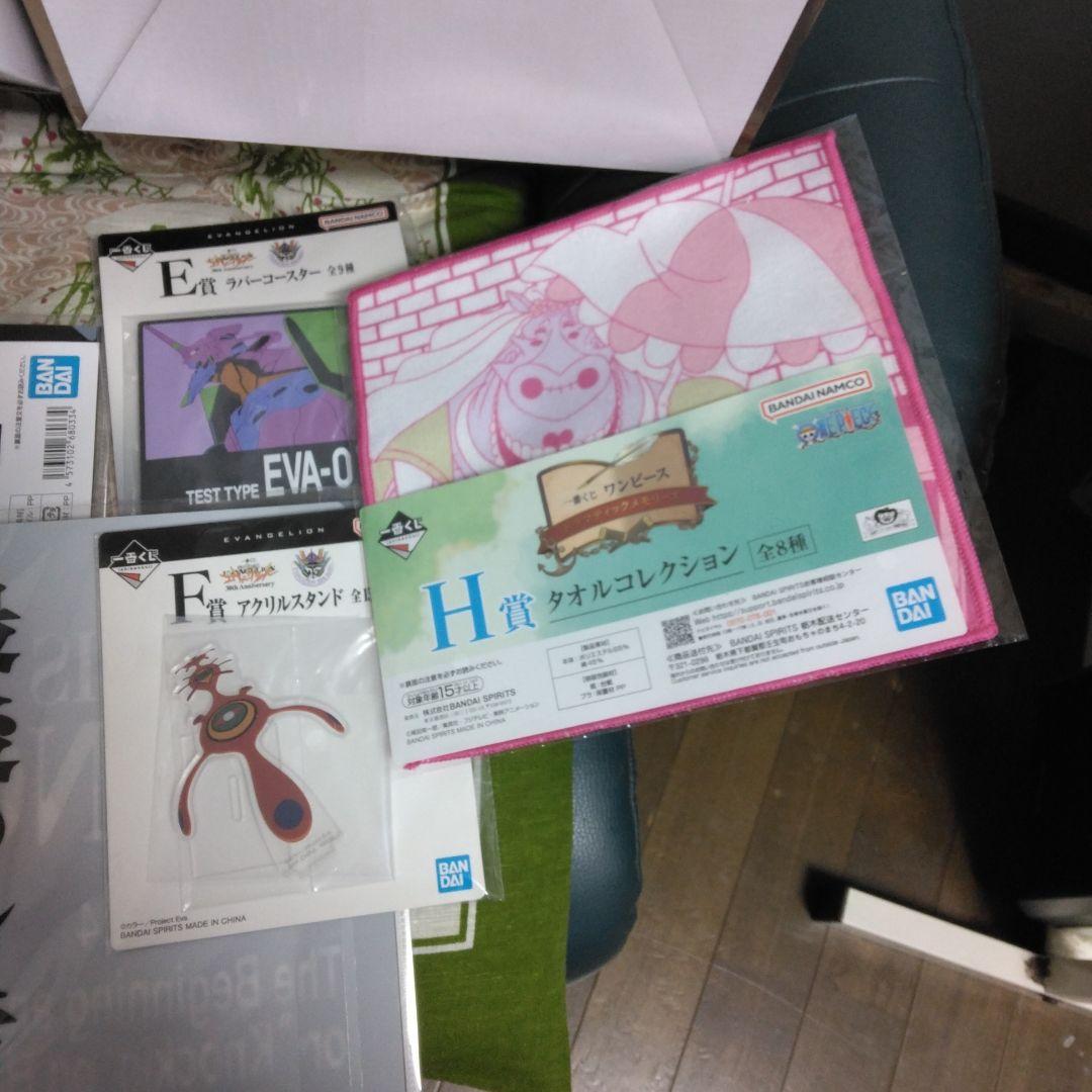 エヴァンゲリオン A賞 & ワンピースくま＆ボニー B賞フィギュアセット
