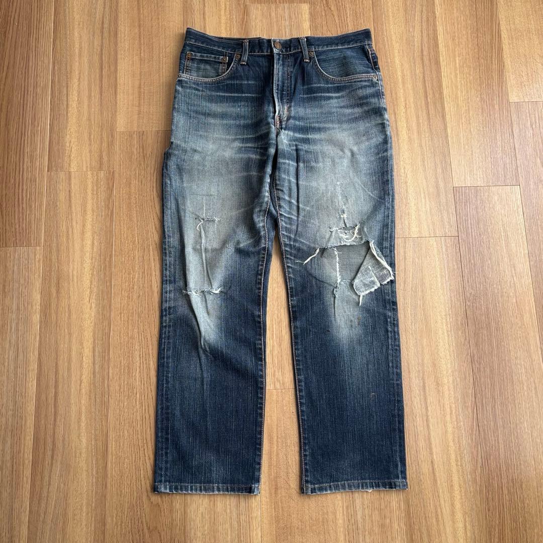 edwin archive damage denim grunge y2k - メルカリ