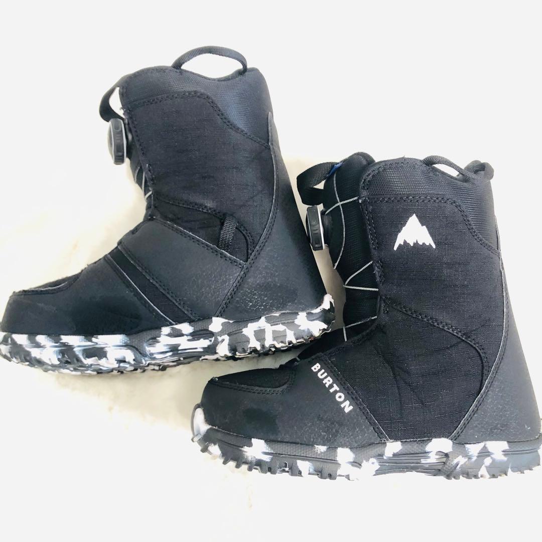 【美品】BURTON 子供用 スノボブーツ GROM BOA 21.0cm 黒