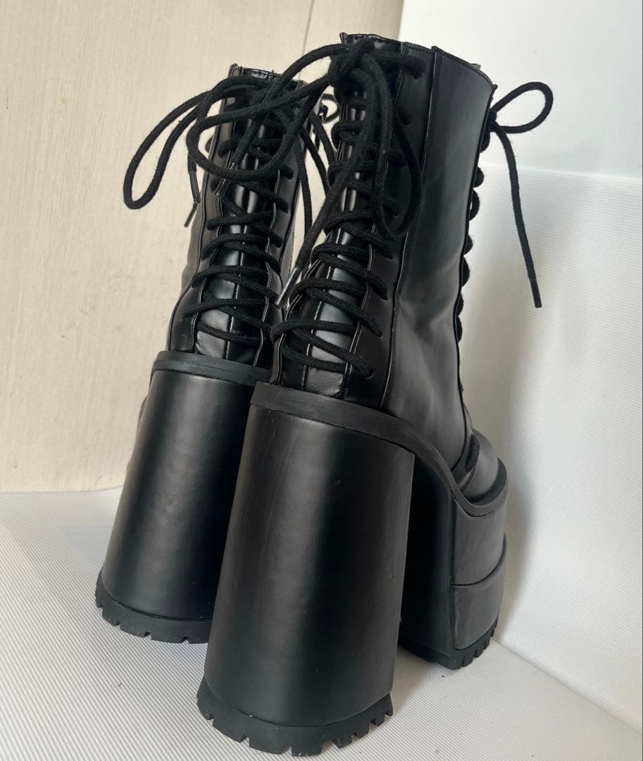 Charla Tedrick【美品】厚底編み上げブーツレースアップブーツゴスロリ