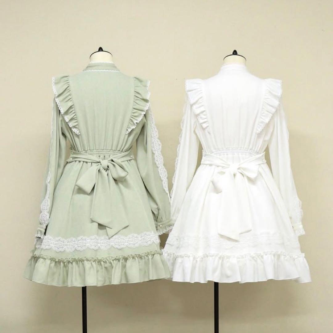 Amavel Pretty Lace ボウタイワンピース アイボリーの通販はau PAY