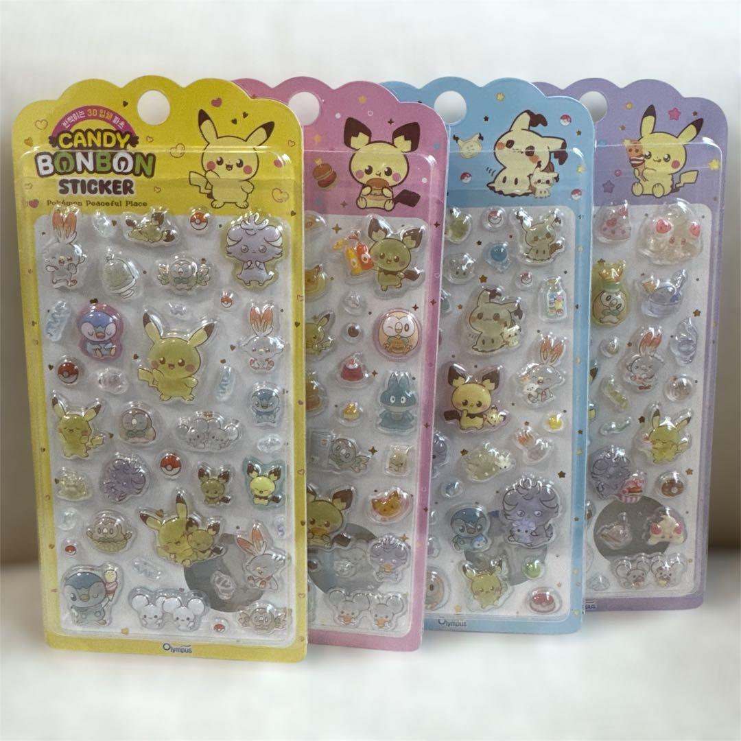 公式正規品 韓国限定 ポケモン ポケピース 3Dシール - メルカリ
