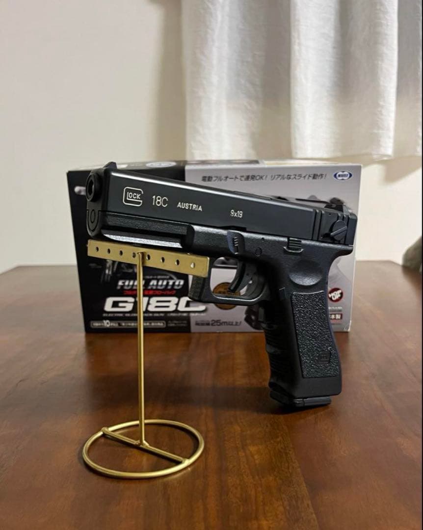 美品　東京マルイ　カスタム品　グロック18C 金属ピニオン　墨入れ　スペマガジン グロック18C - ガスブローバック・フルオート | 東京マルイ