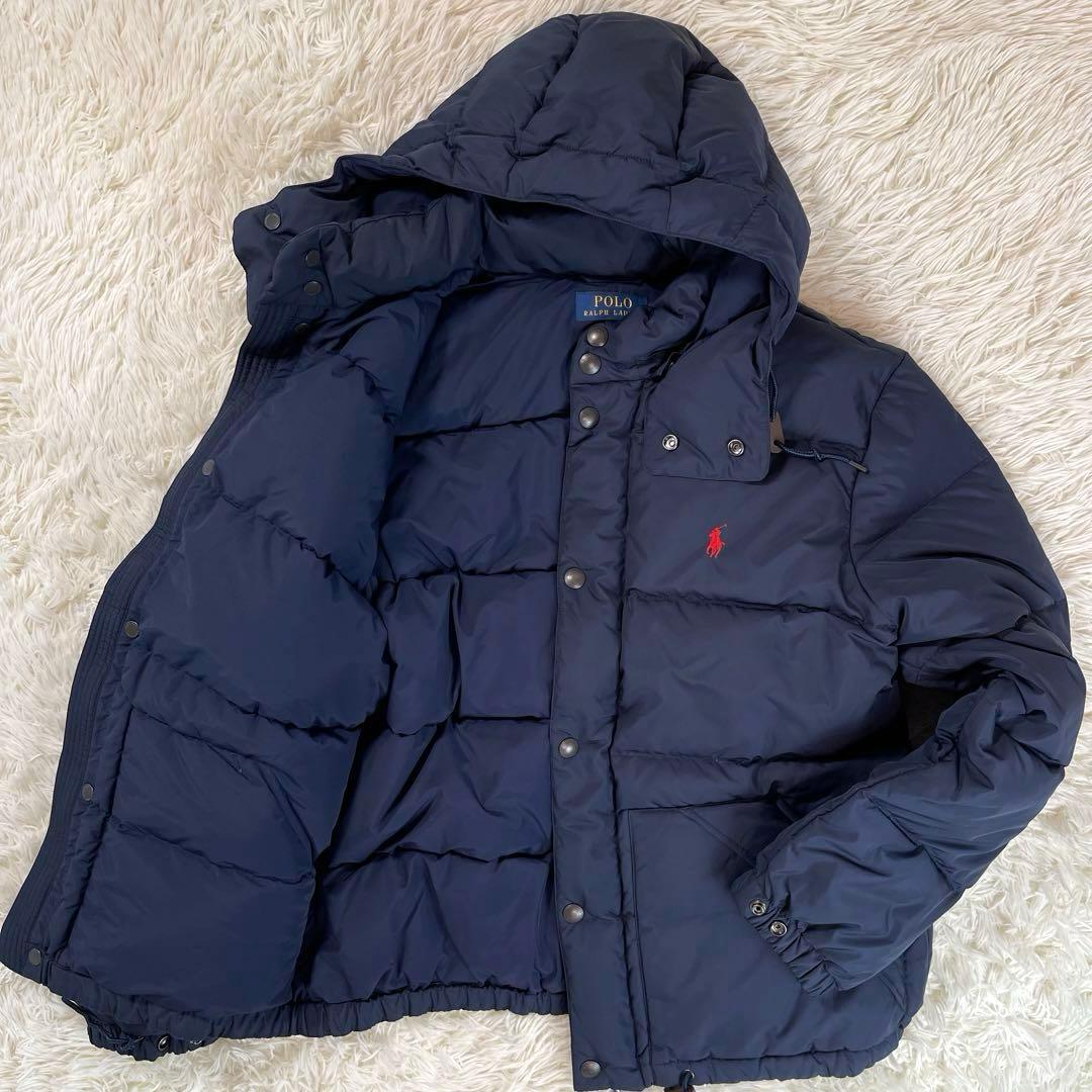 極美品✨ポロラルフローレン ダウンジャケット 2way ポニー刺繍 M〜L