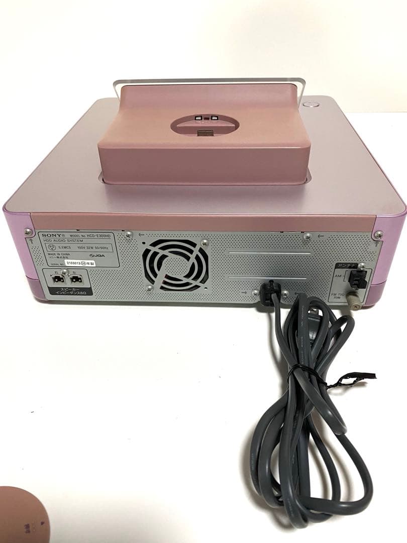 SONY HDD搭載 オーディオシステム HCD-E300HDピンク ソニー - メルカリ