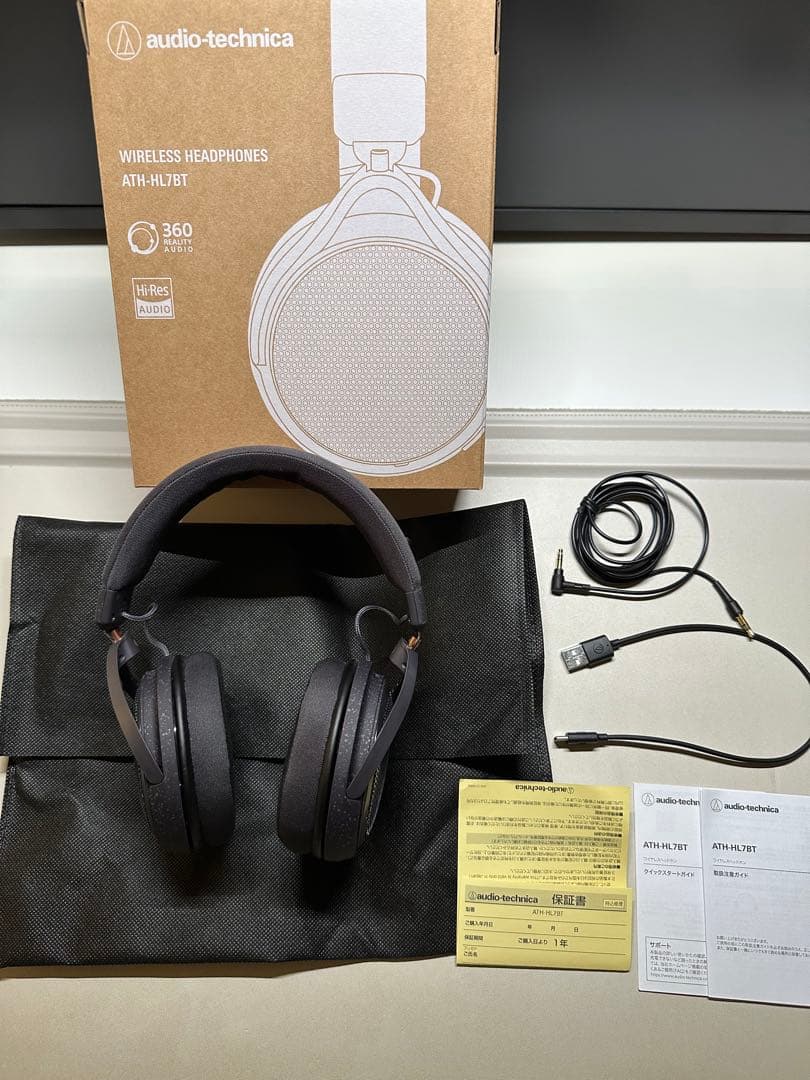未使用に近いaudio-technica ATH-HL7BTワイヤレスヘッドホン audio-technica(オーディオテクニカ) ワイヤレスヘッドホン 開放型 ATH