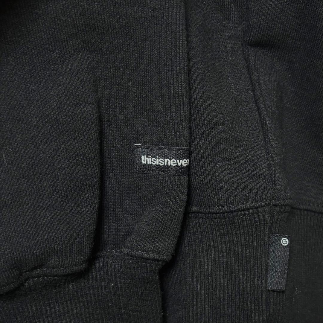ほぼ未使用 Thisisneverthat 正規品 スウェット 刺繍ロゴ 黒 L - メルカリ