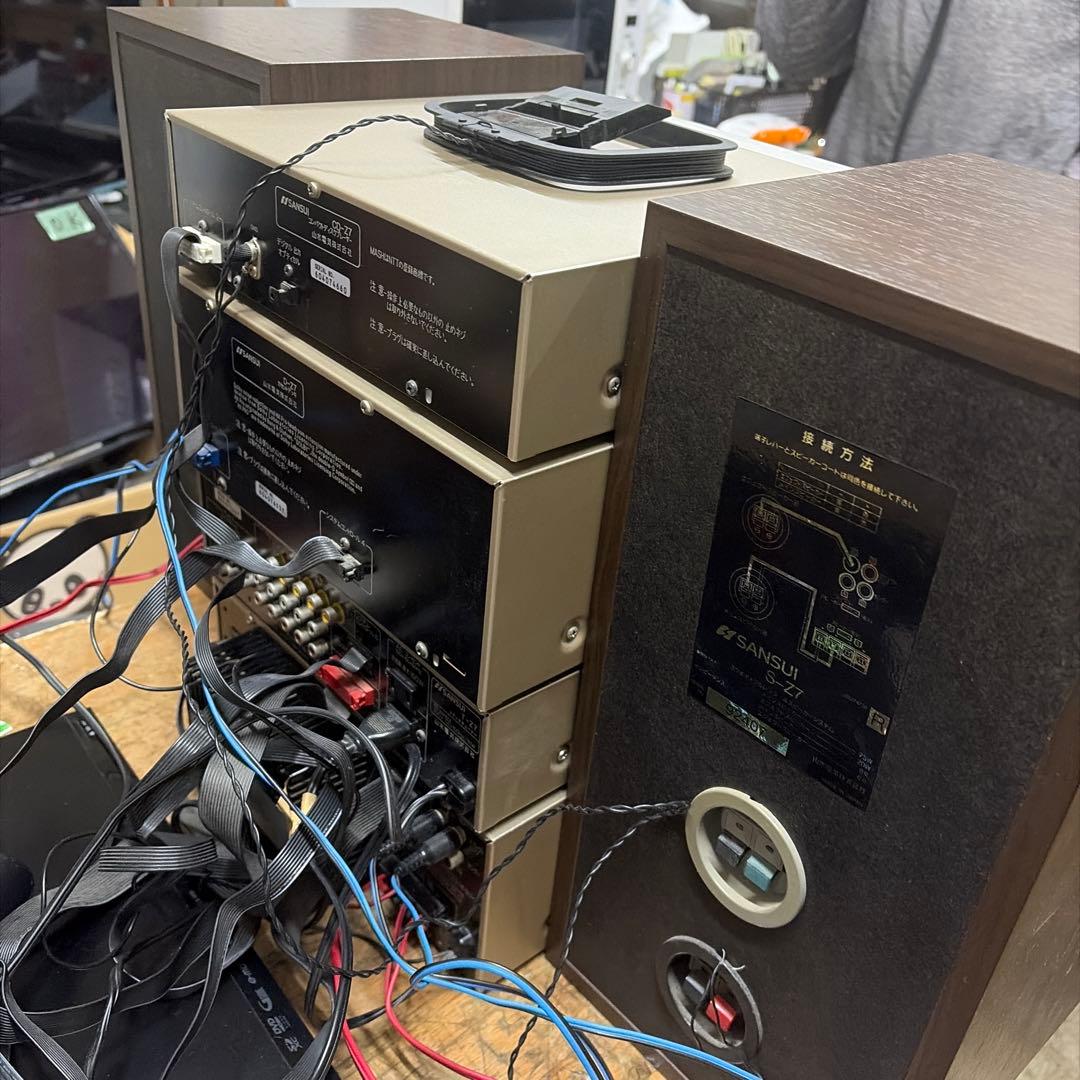 SANSUI ミニコンポ CDラジカセ - メルカリ