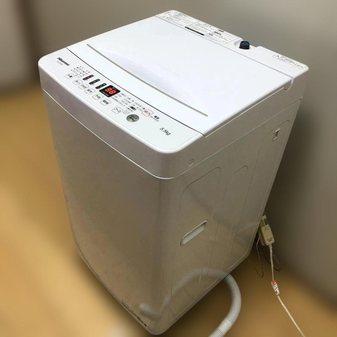 ハイセンス HW-E5503 全自動　2021年製 5.5kg 75082-1-