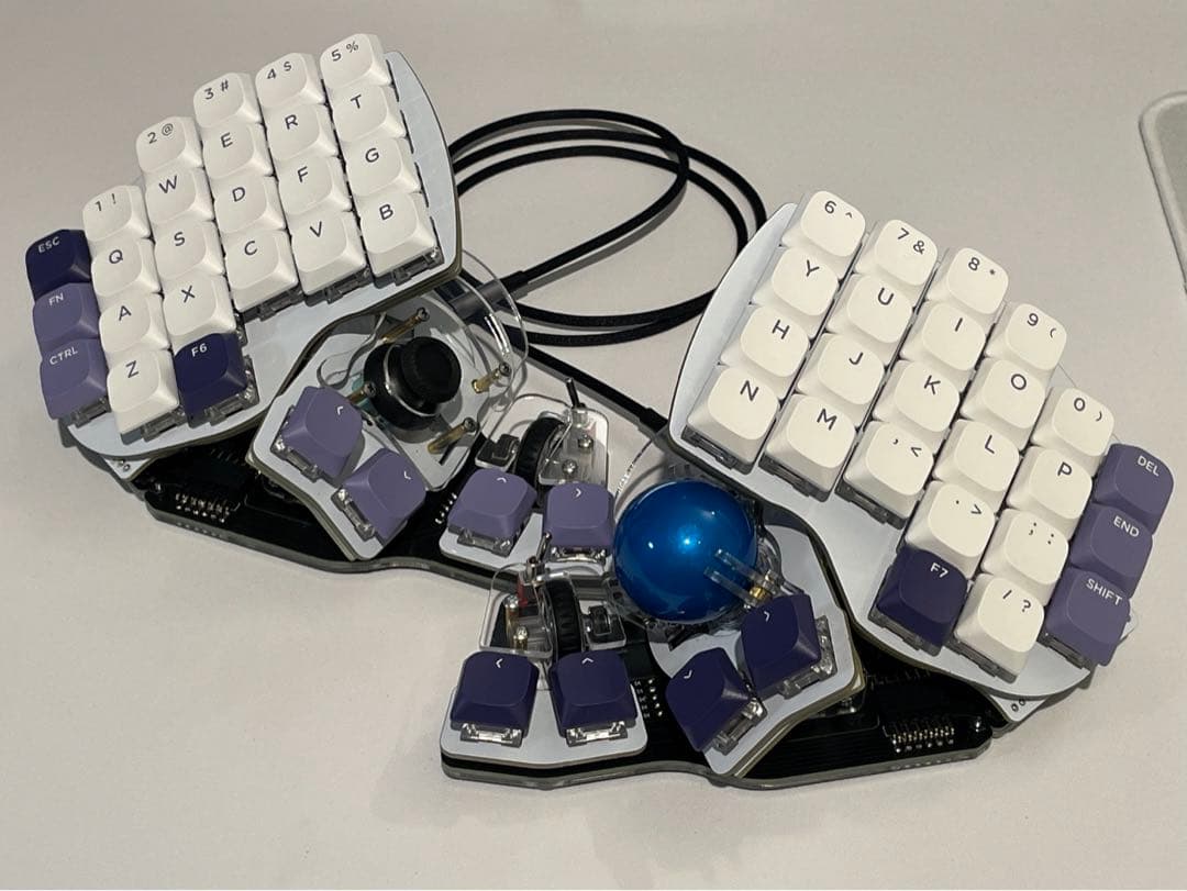 完成品】killer whale 両手 分割 キーボード 自作 - メルカリ