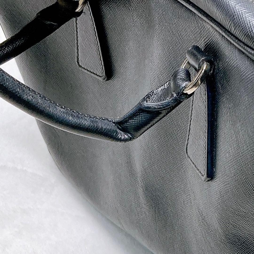 ✨激レア✨プラダ ガレリア トートバッグ ブラック 三角プレート