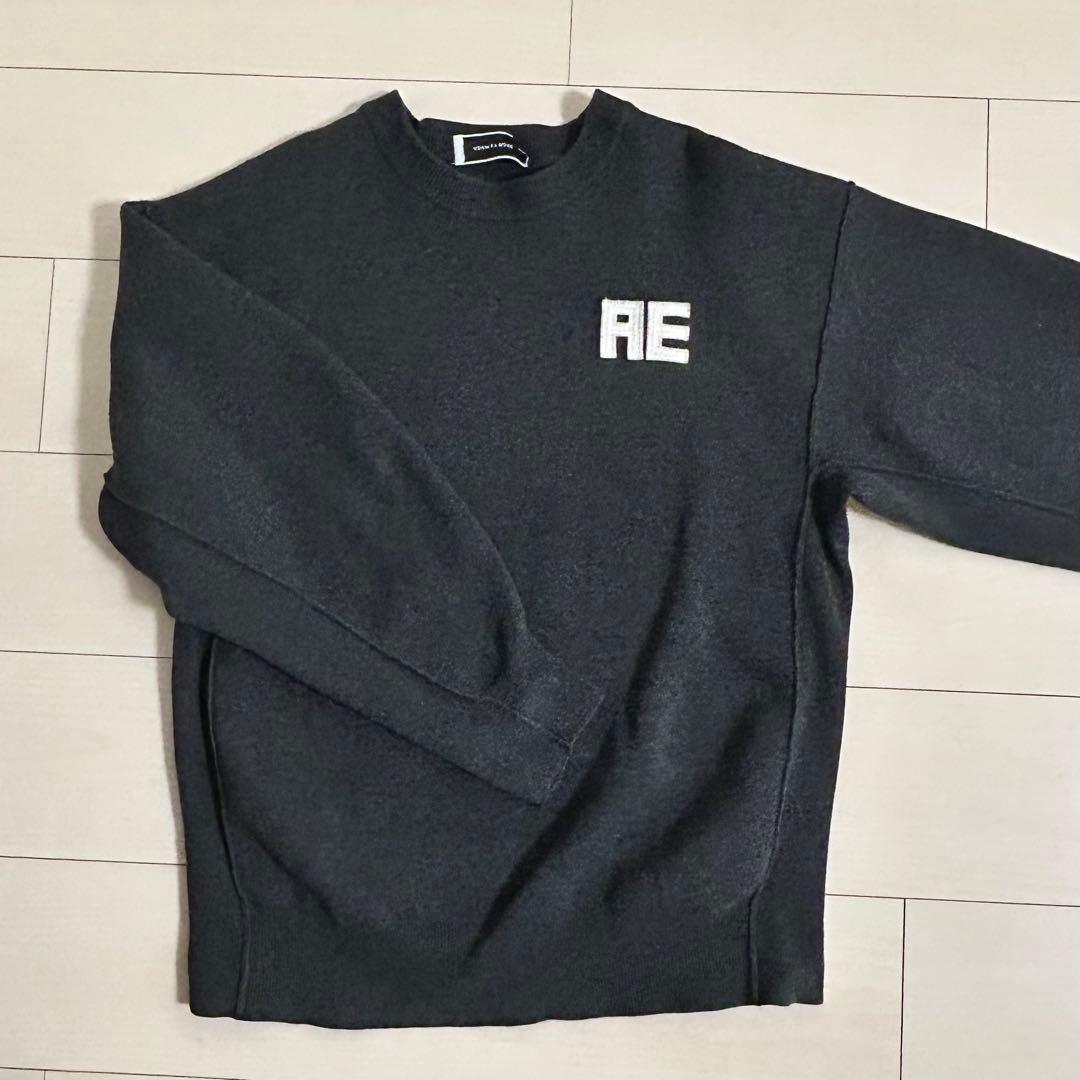 アダムエロペ　フェルト刺しゅうニットプルオーバー ADAM ET ROPÉ FEMME(アダム エ ロペ ファム) / 【サステナブル・洗える