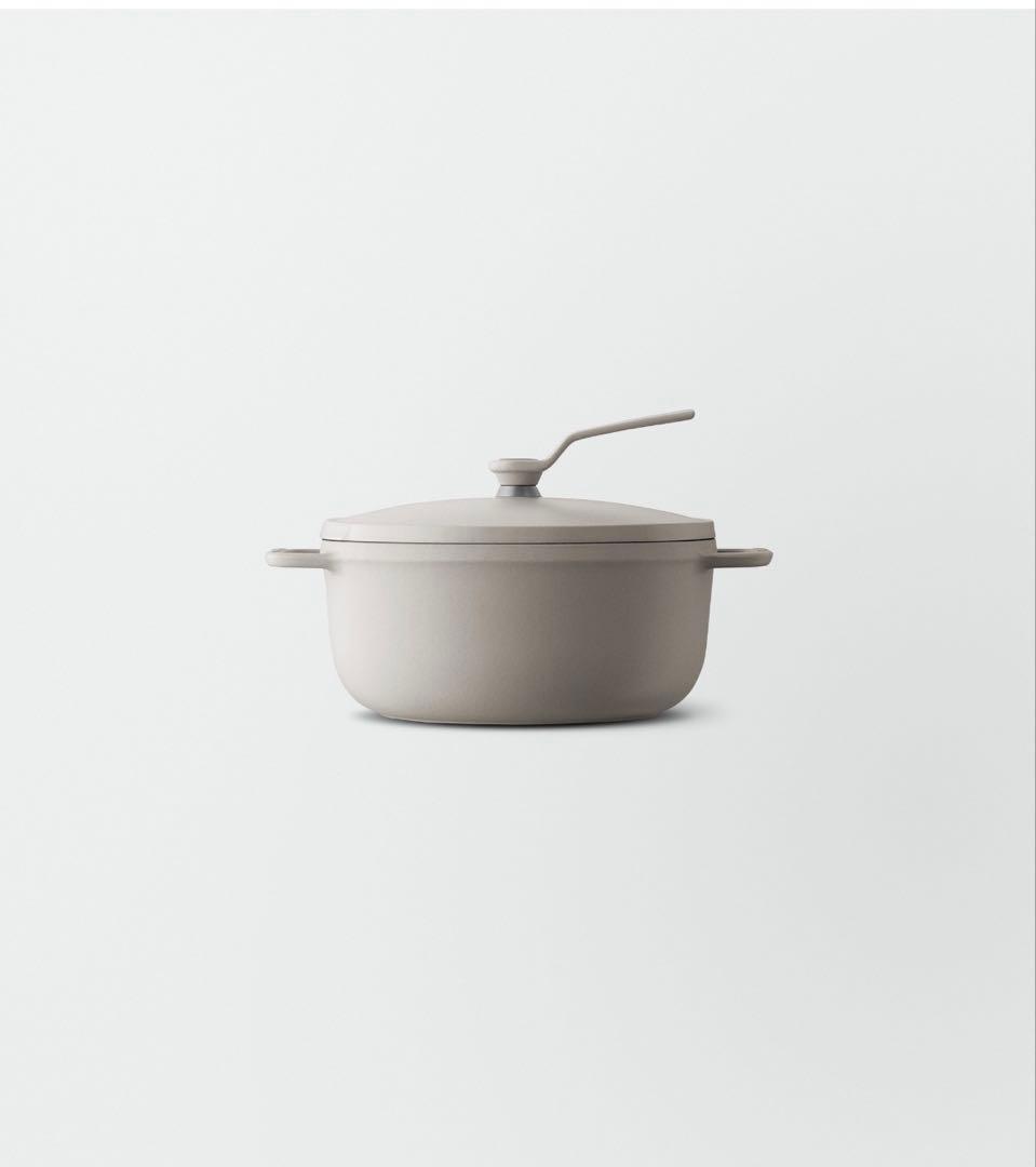 【新品未使用】VERMICULAR OVEN POT 2 18cm ベージュ オーブンポット 2 18cm Shallow ベーシックノブ＆リッドスタンド