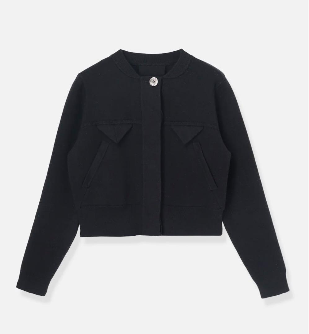 Compact Knit Cashmere Blouson