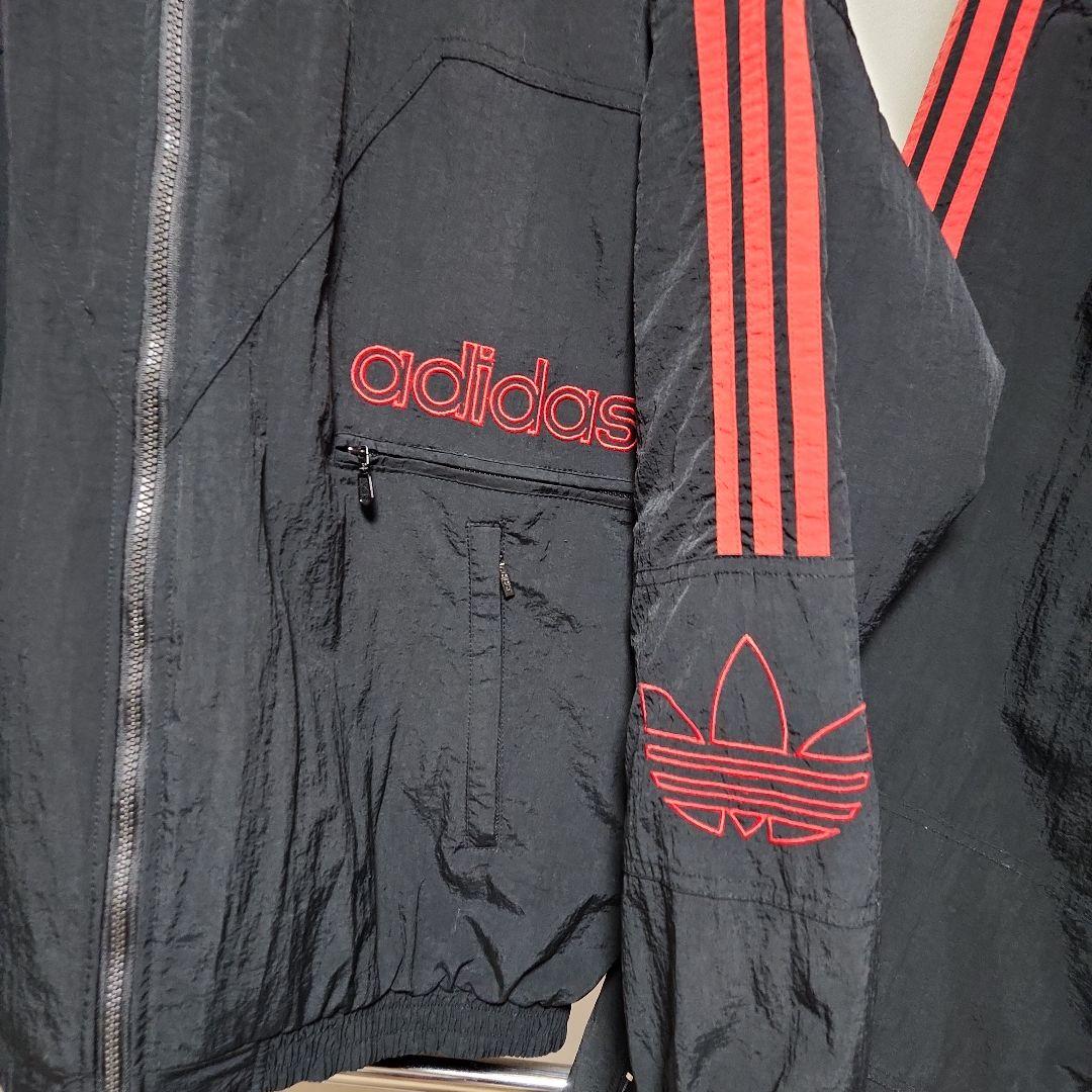 adidas アディダス 珍しいナイロンセットアップ キルティングライナー