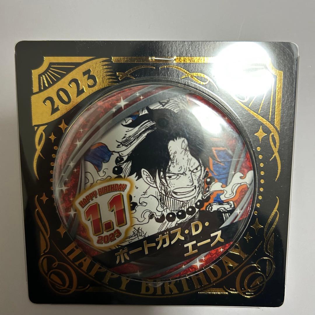 ONE PIECE エース 2023 バースデー缶バッジ - メルカリ