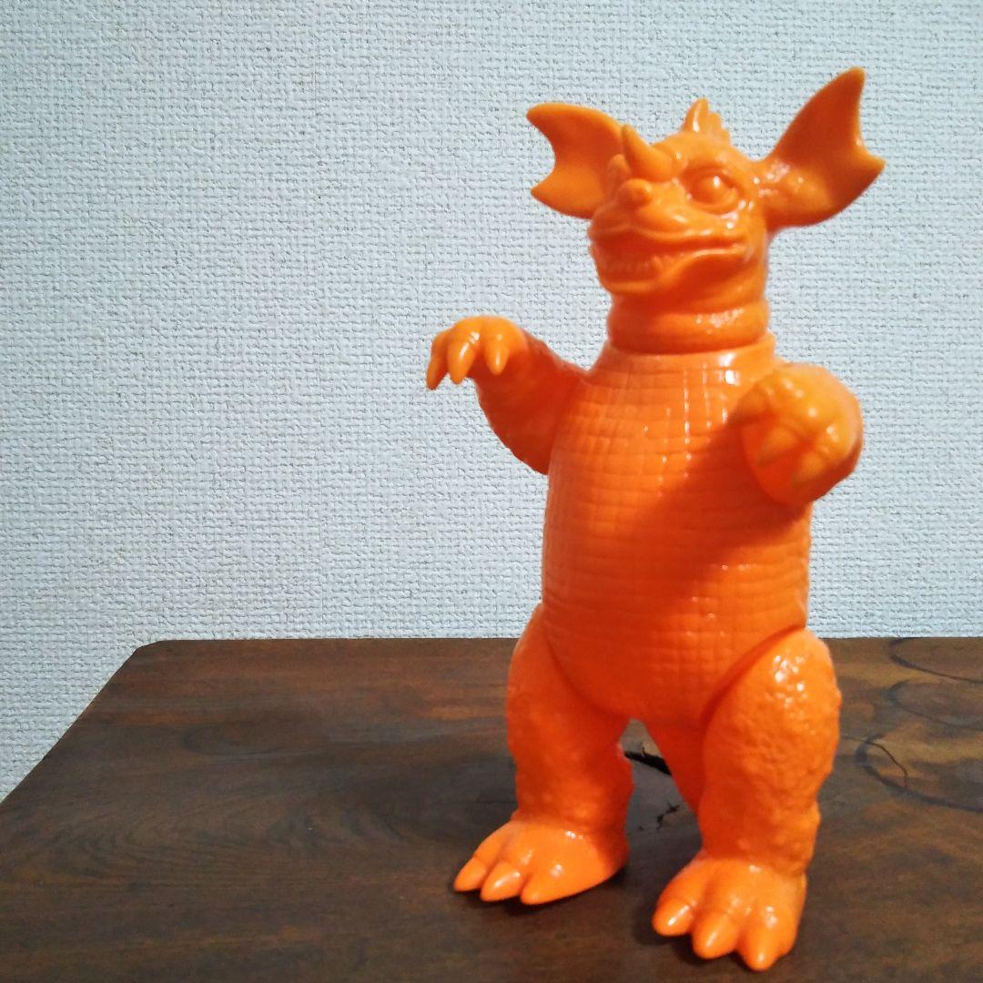 マルサン 復刻 バラゴン ミドルサイズ 未塗装 オレンジ ソフビ - メルカリ