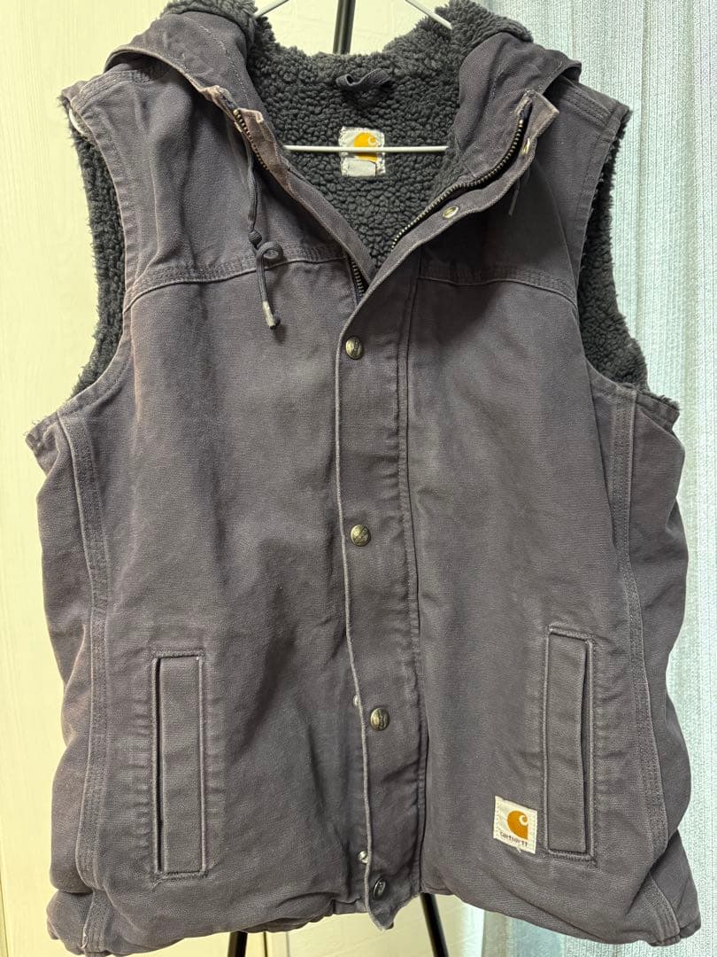Carhartt フード付きベスト グレー 12/14 Carhartt WIP（カーハートワークインプログレス） 【並行輸入