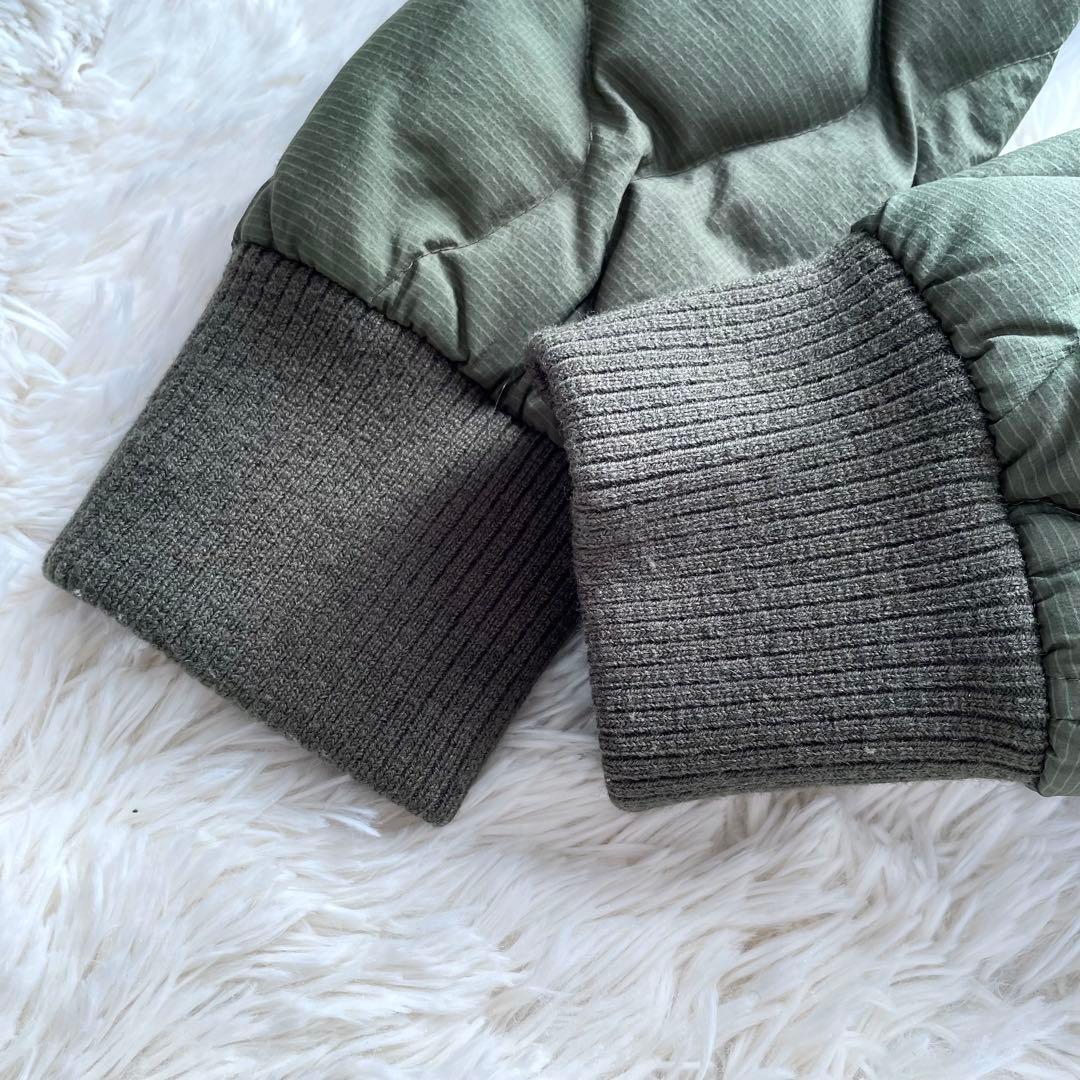 極美品✨ディーゼル ダウンジャケット K-BOOMS ニット切替 緑 L相当