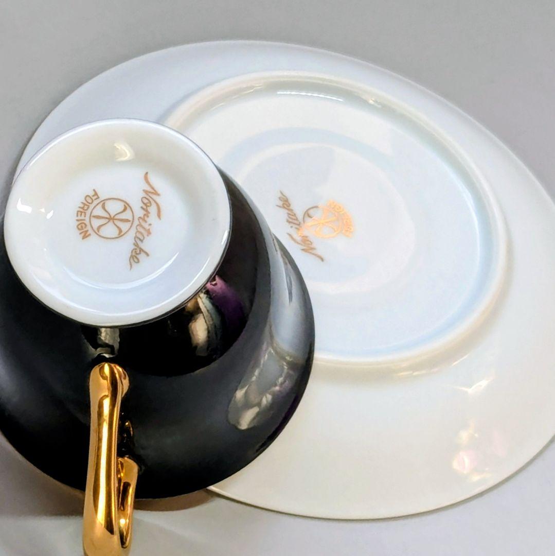 オールドノリタケ ゴールド ハーレクインキャビネットカップ&ソーサー