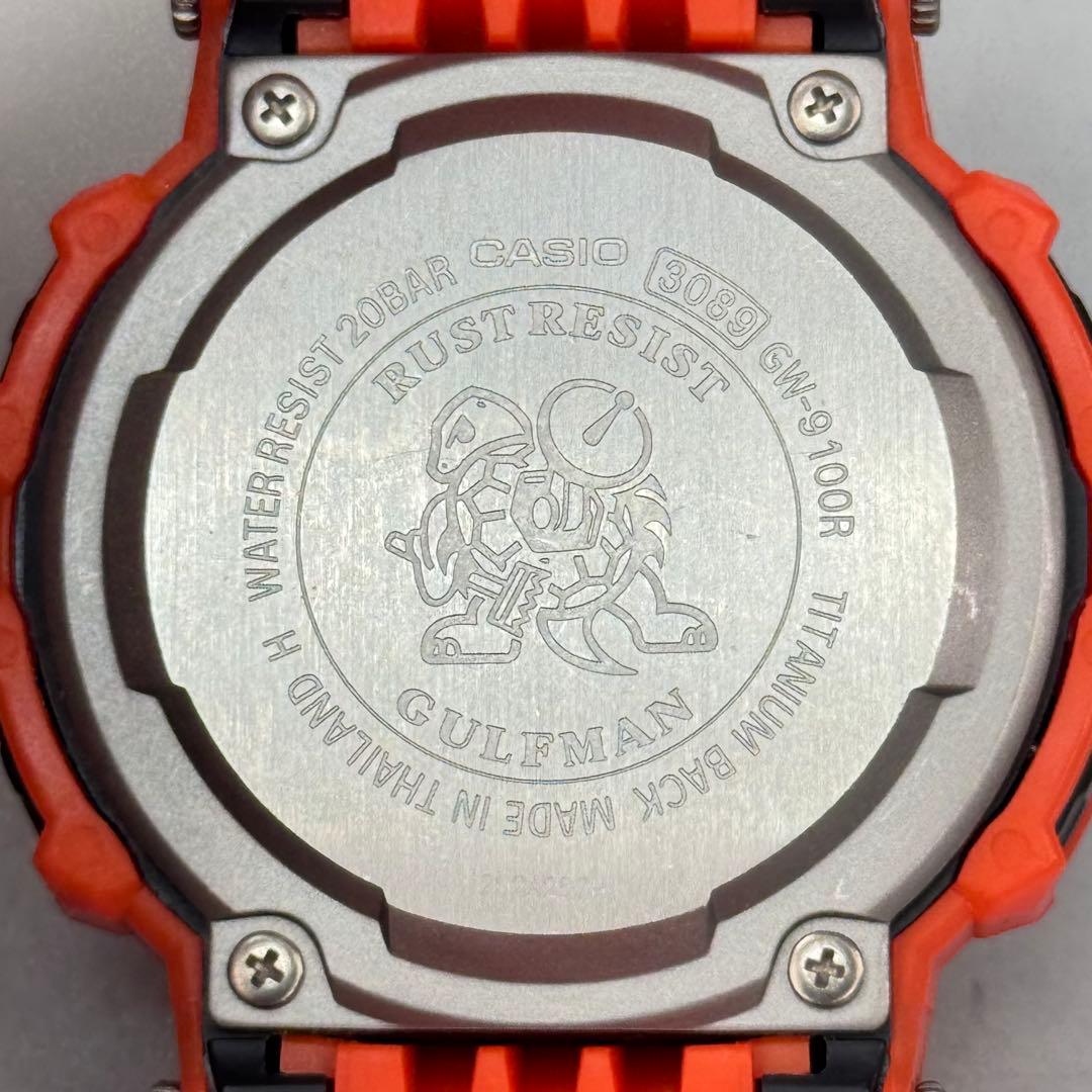 極美品 G-SHOCK GW-9100R 電波ソーラー レスキューオレンジ 限定