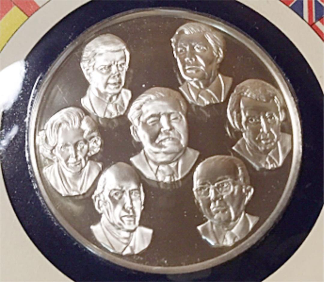 銀メダル 記念メダル「主要国首脳会議・東京開催記念セット」sv925