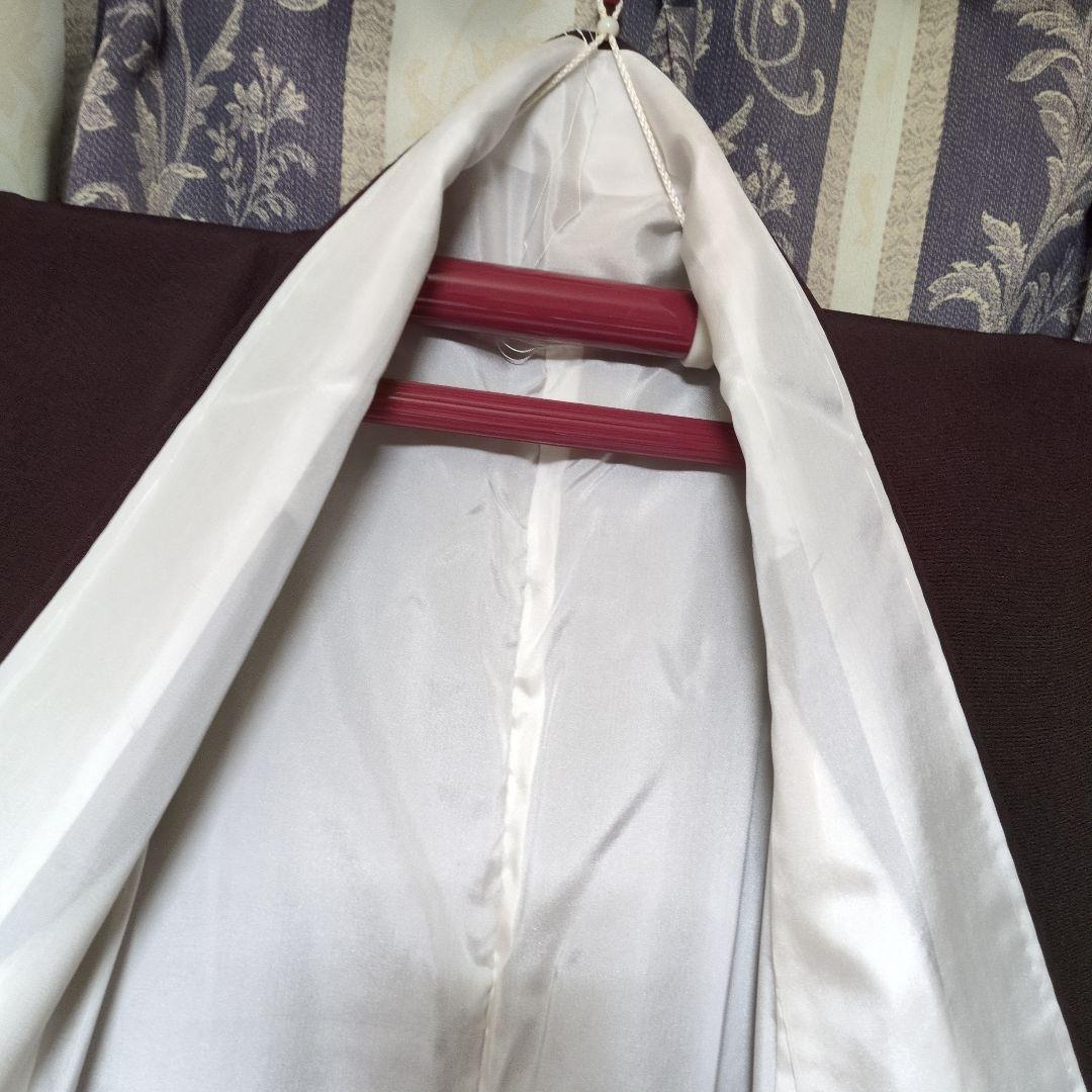 花井幸子丹後縮緬 可愛い雀刺繍パールトーン加工あり 帯締も作家物 2