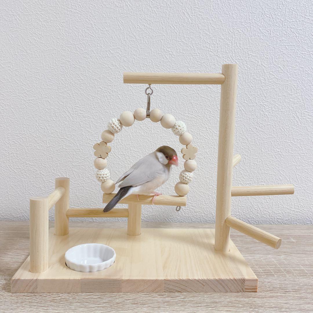 ことりのあそびば mini 文鳥 インコ バードアスレチック ブランコ