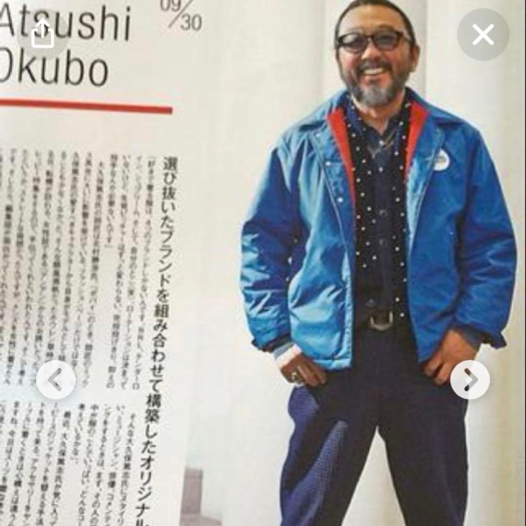 大久保篤志着TENDERLOIN テンダーロイン ナイロンコーチジャケット 青