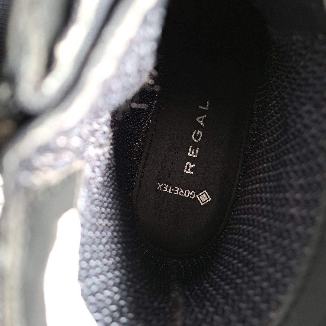 REGAL ブラック ブローグブーツ 22.5cm