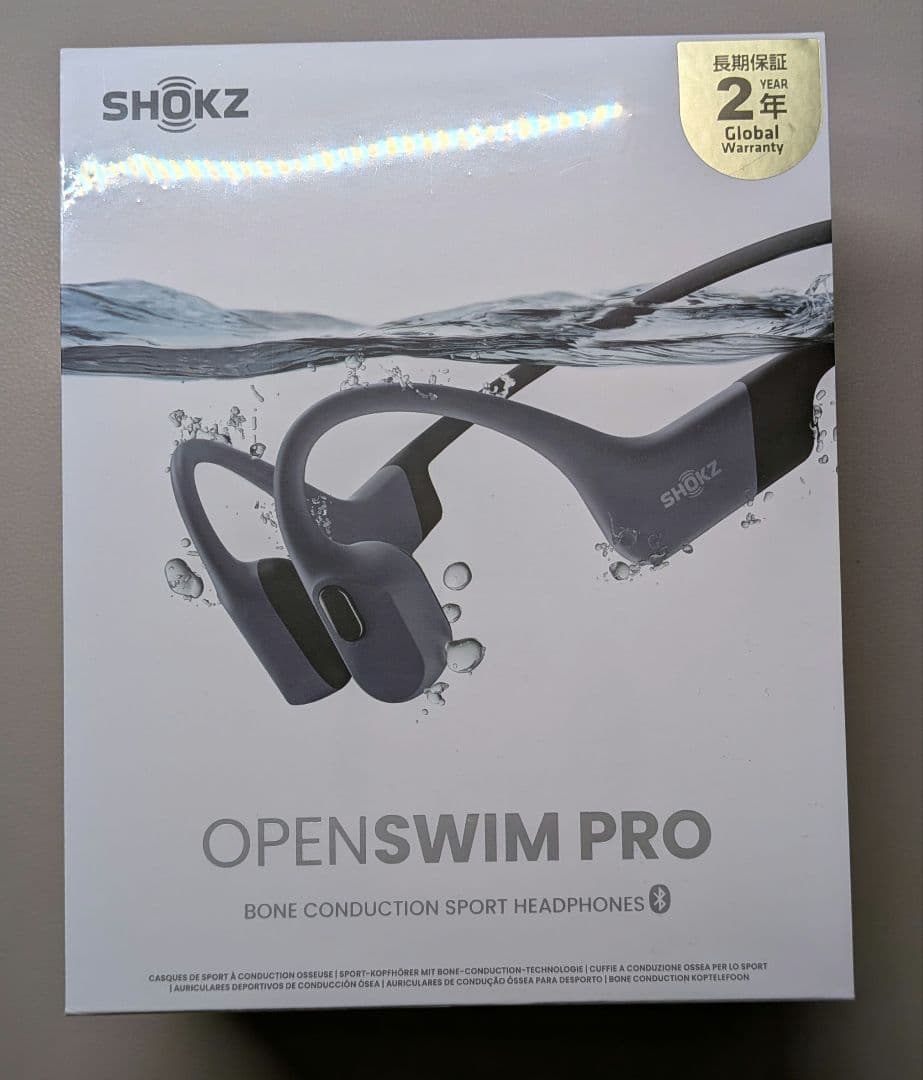 SHOKZ OPEN SWIM PRO グレー Shokz OpenSwim Pro Bone Conduction Headphones in Gray | Abt