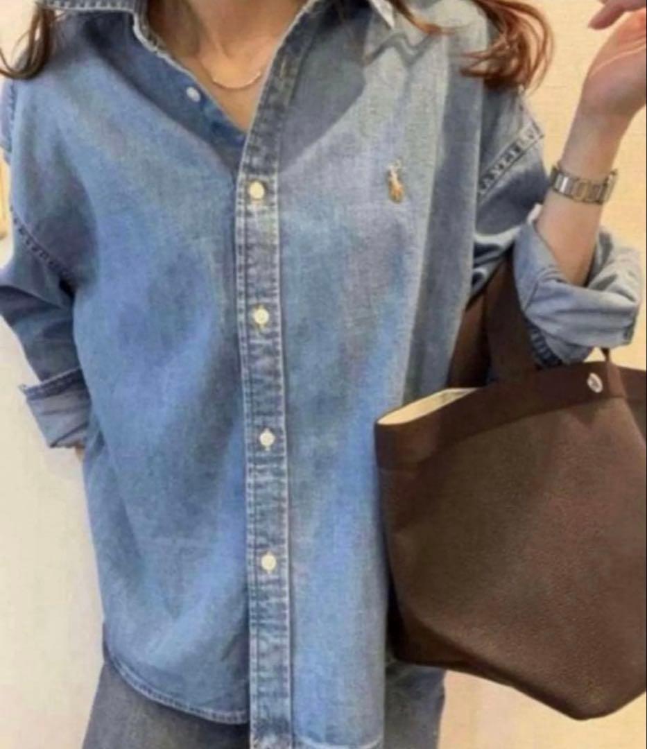 即完売✳︎ラルフローレン現行ダンガリーシャツマルチポニーデニム