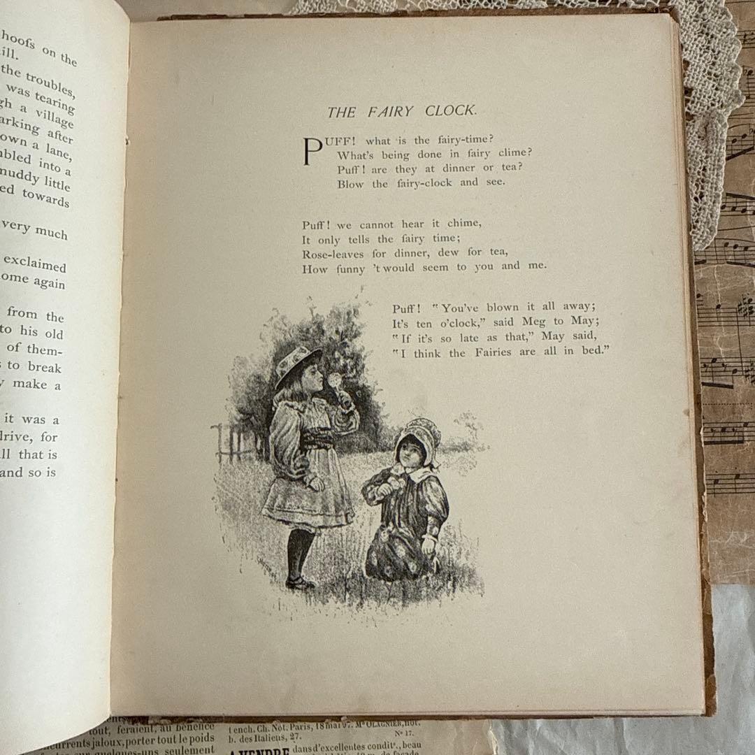 1890年アンティーク美しい挿絵の絵本アーネストニースター洋書ジャンク