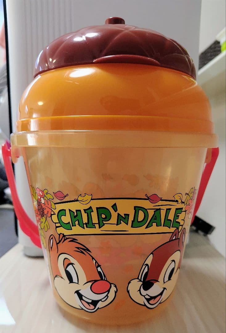 レア チップとデール ポップコーンバケット ストラップ付き