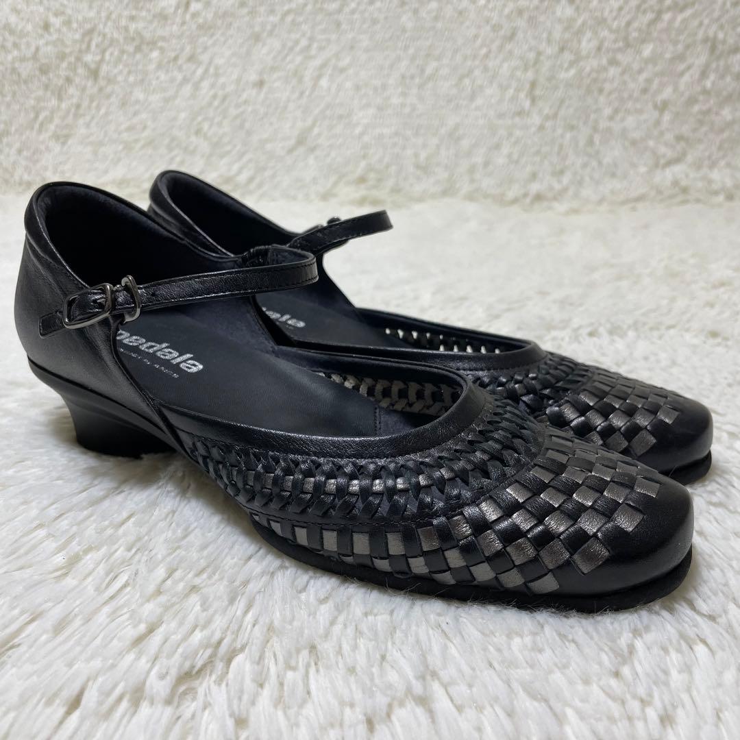 極美品✨ペダラ asics パンプス メリージェーン イントレチャート 23cm