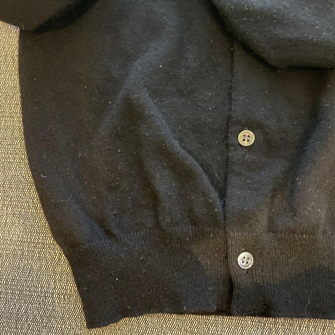 PLAY コムデギャルソン ニットカーディガン L パート刺繍ブラック