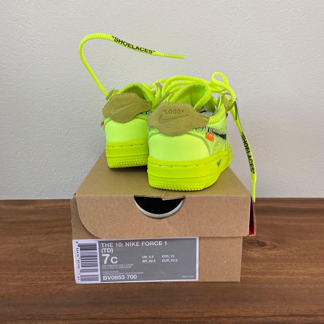 Nike TD Air Force 1 Low \"Volt\" ナイキ　ベビー用